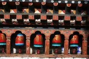 11bhutan tours paro kyichu lhakhang prayerwheels